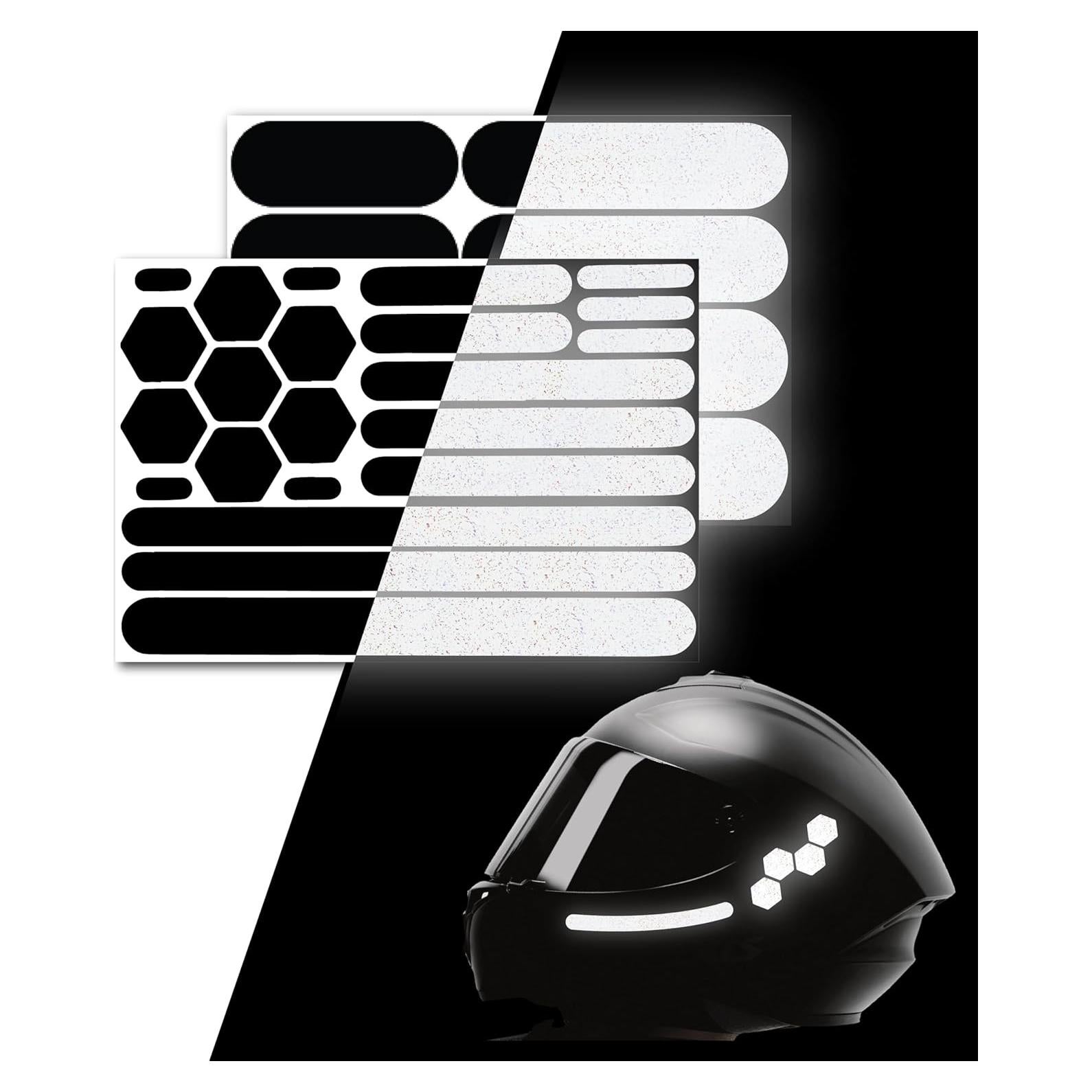 Etiquetas Reflectantes 3M ELOS para Cascos - Combo 4 Piezas