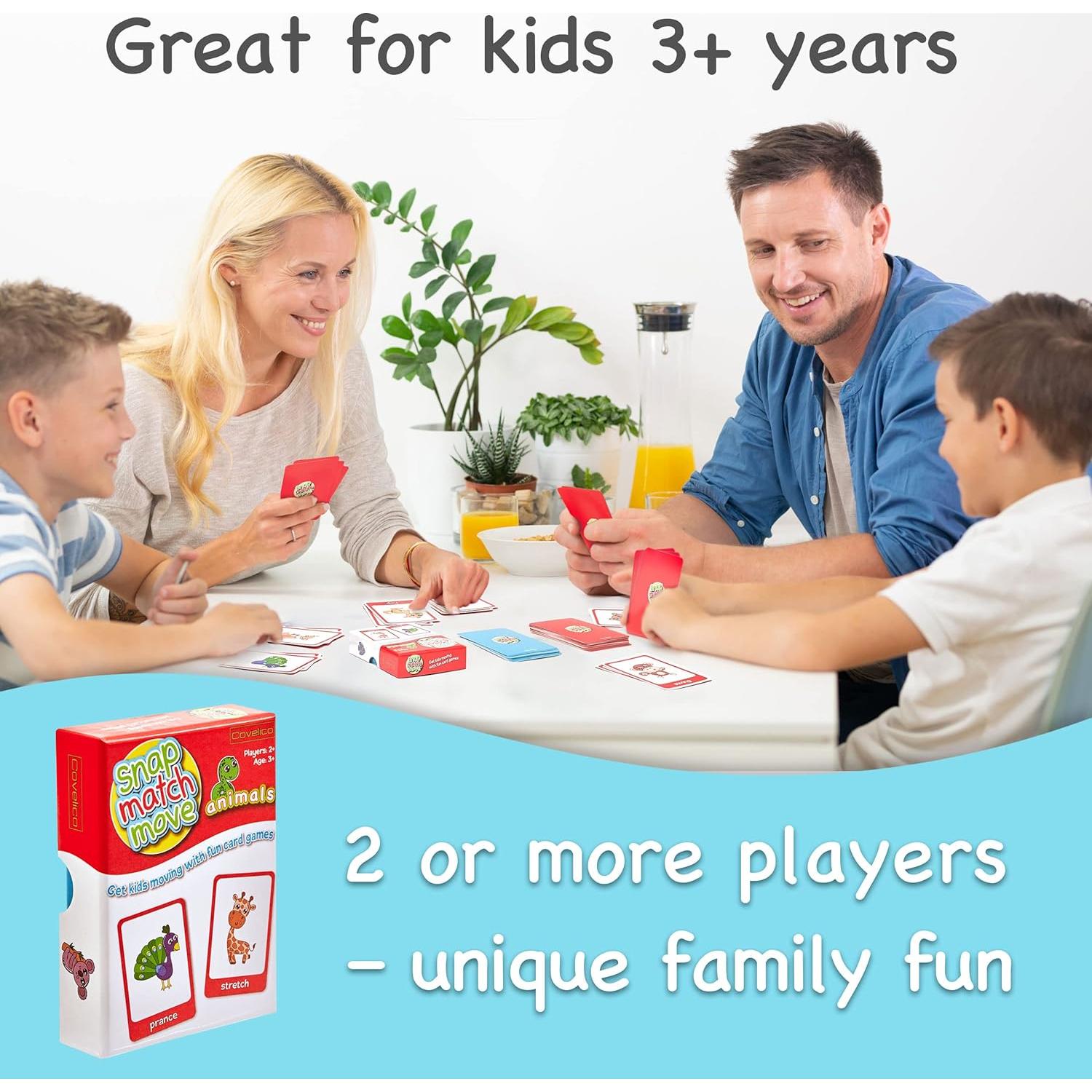 Juego de Tarjetas de Movimiento de Animales Covelico - 40 Piezas