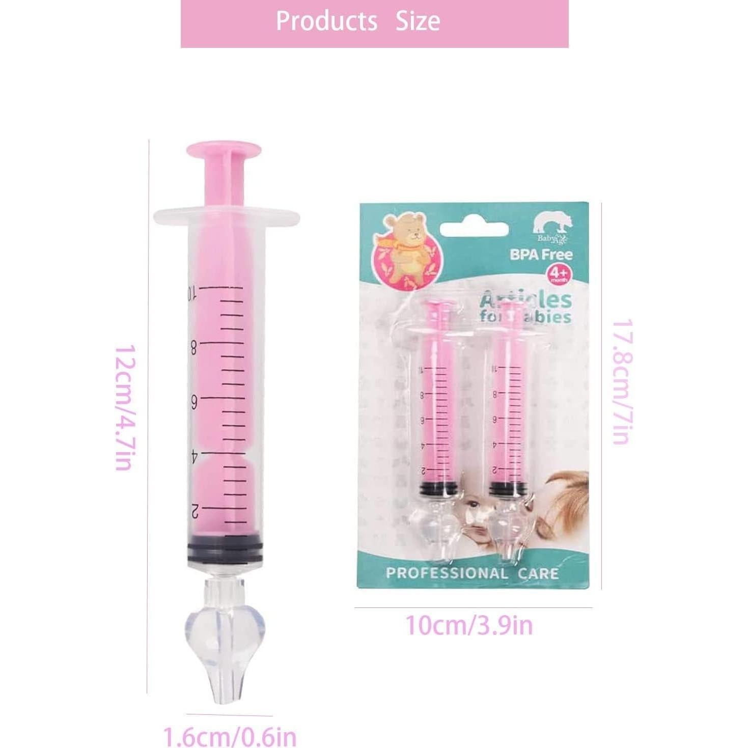 Irrigador Nasal Portátil HuGuWdy 10ml para Bebés Rosa