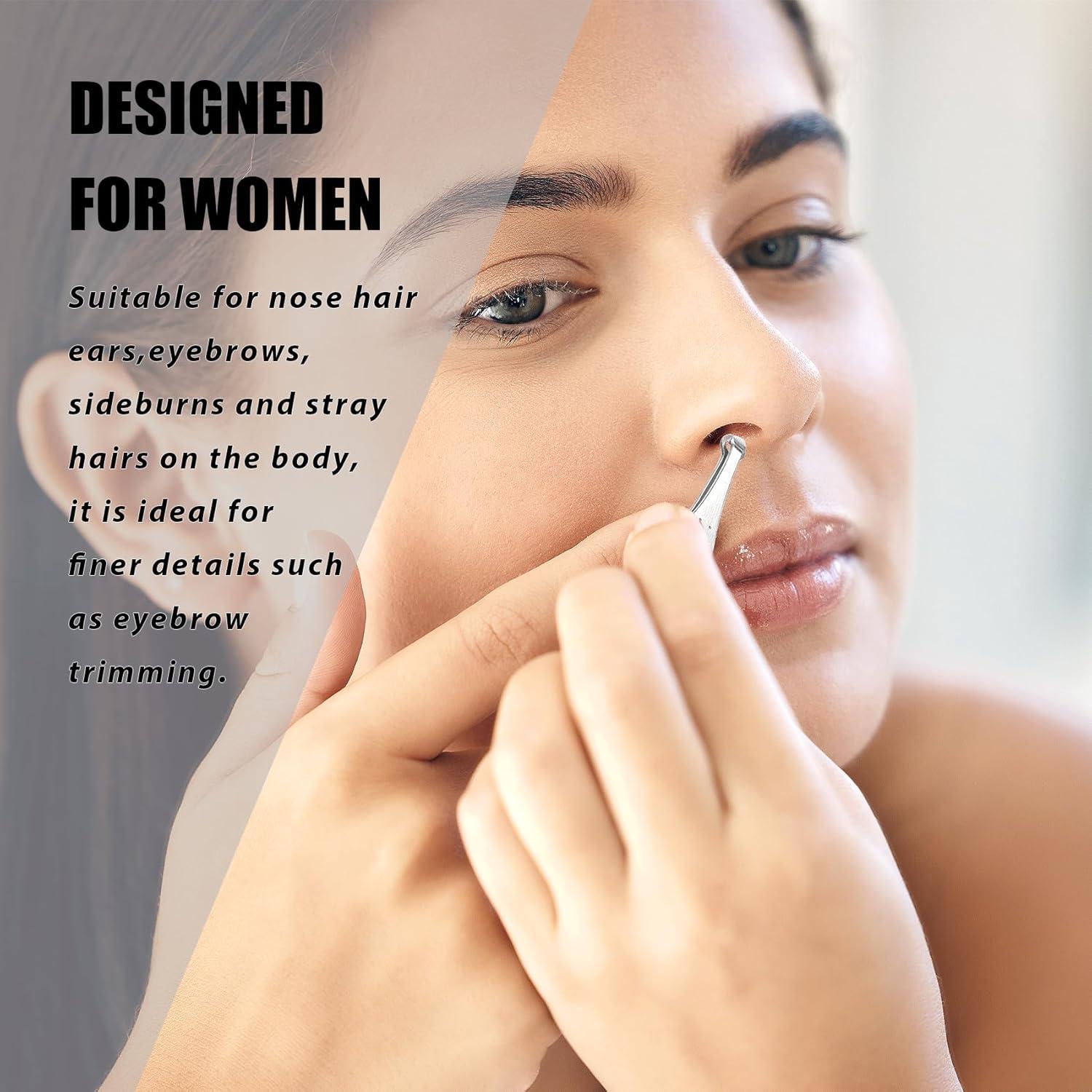 Recortador de Vello Nasal LePinko 2PCS - Tijeras y Pinzas