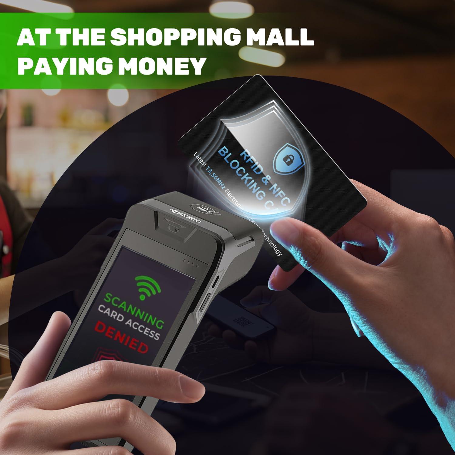 Paquete de 6 Tarjetas Bloqueadoras RFID ZGAGFZ para Protección