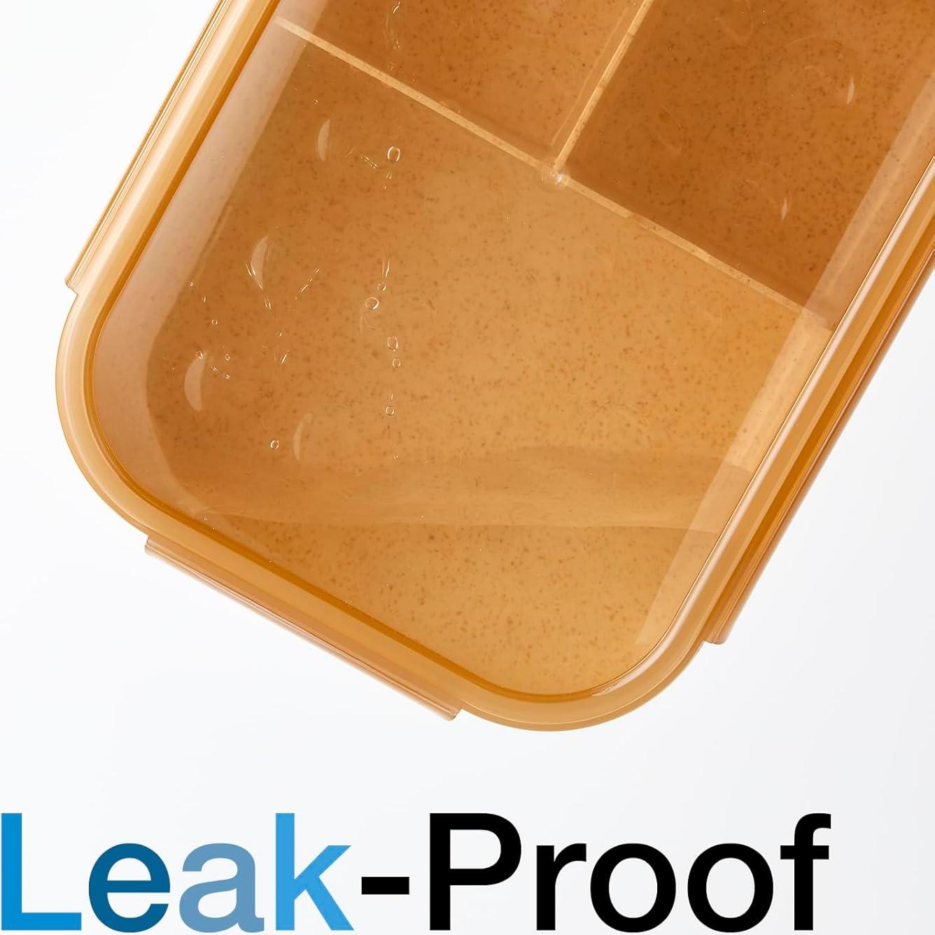 Caja Bento SEVENY Beige para Adultos - Fibra de Trigo Ecológica