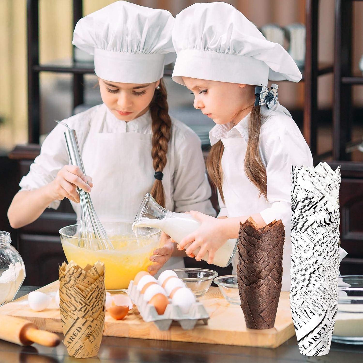 800 Forros de Cupcake Tulipán Potchen - Papel a Prueba de Grasa