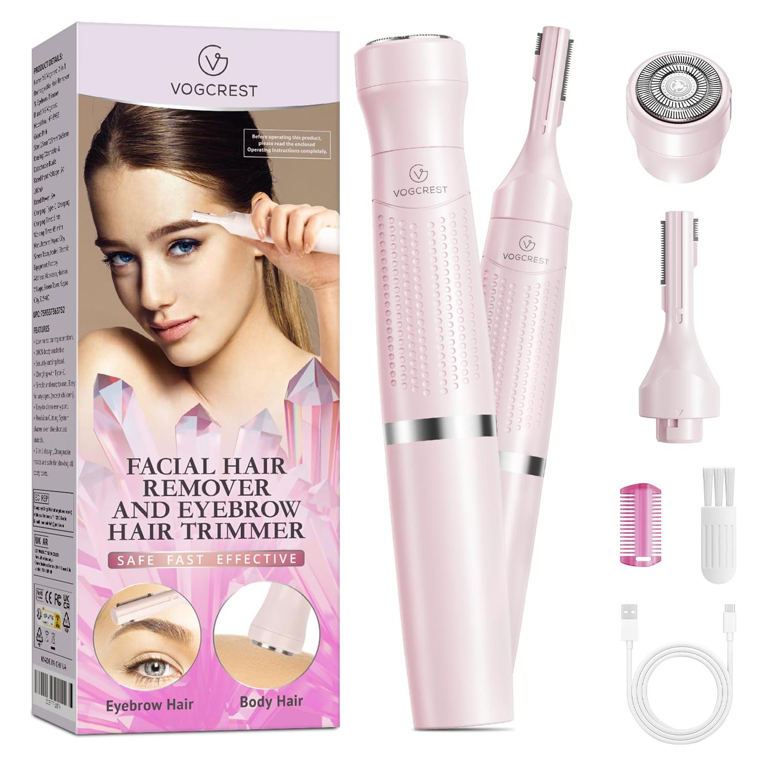Recortador de cejas VG VOGCREST 2 en 1 hipoalergénico USB