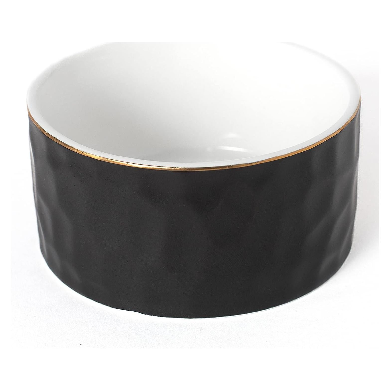 Soporte de Clips de Papel Cerámica CROWNOS Negro 9.9x5.1 cm