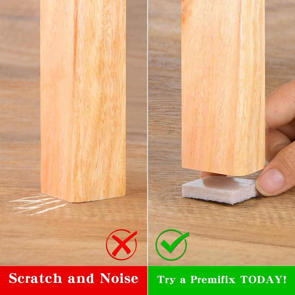 Almohadillas de Fieltro Beige 1" (2.54 cm) - 48 Piezas PremiFix