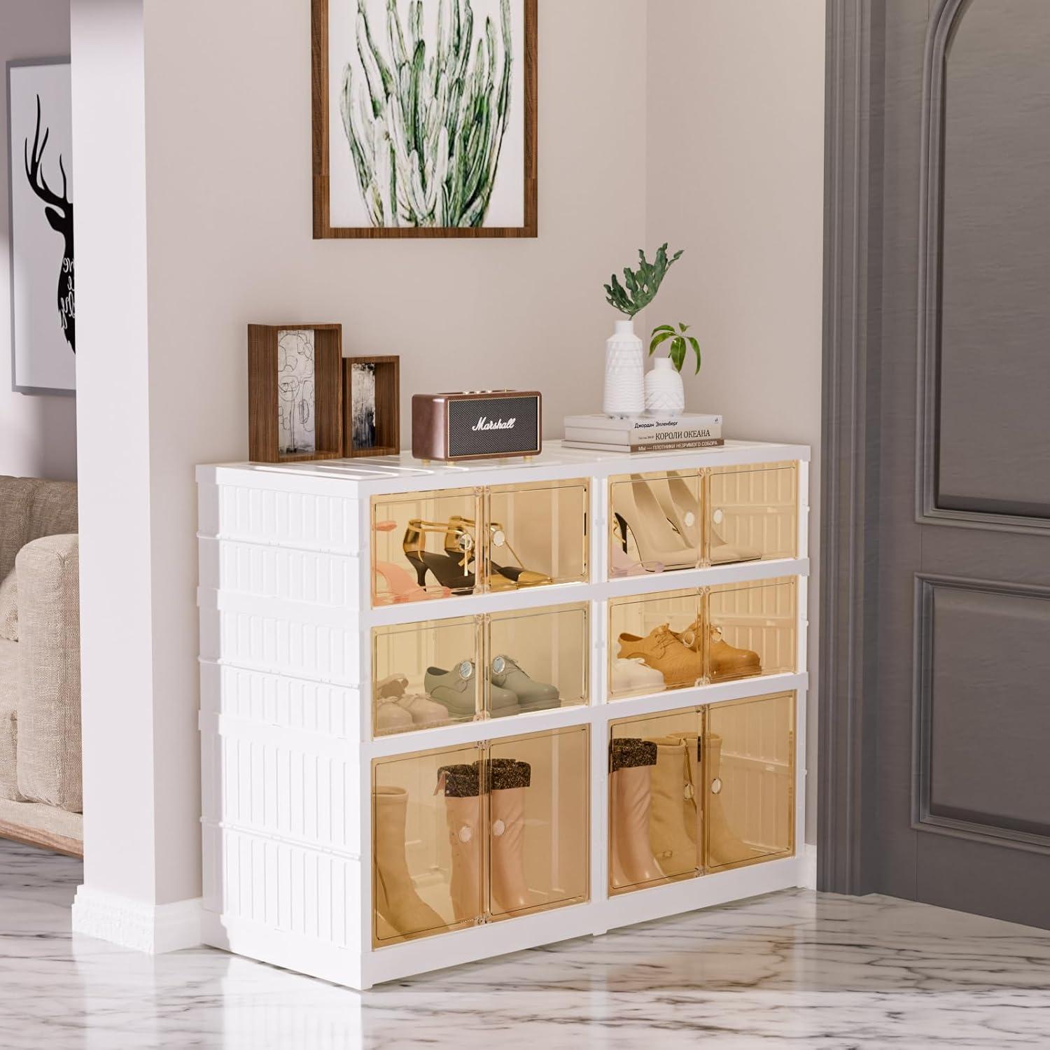 Organizador de Zapatos YIFOR 3 Niveles 12 Pares Plegable