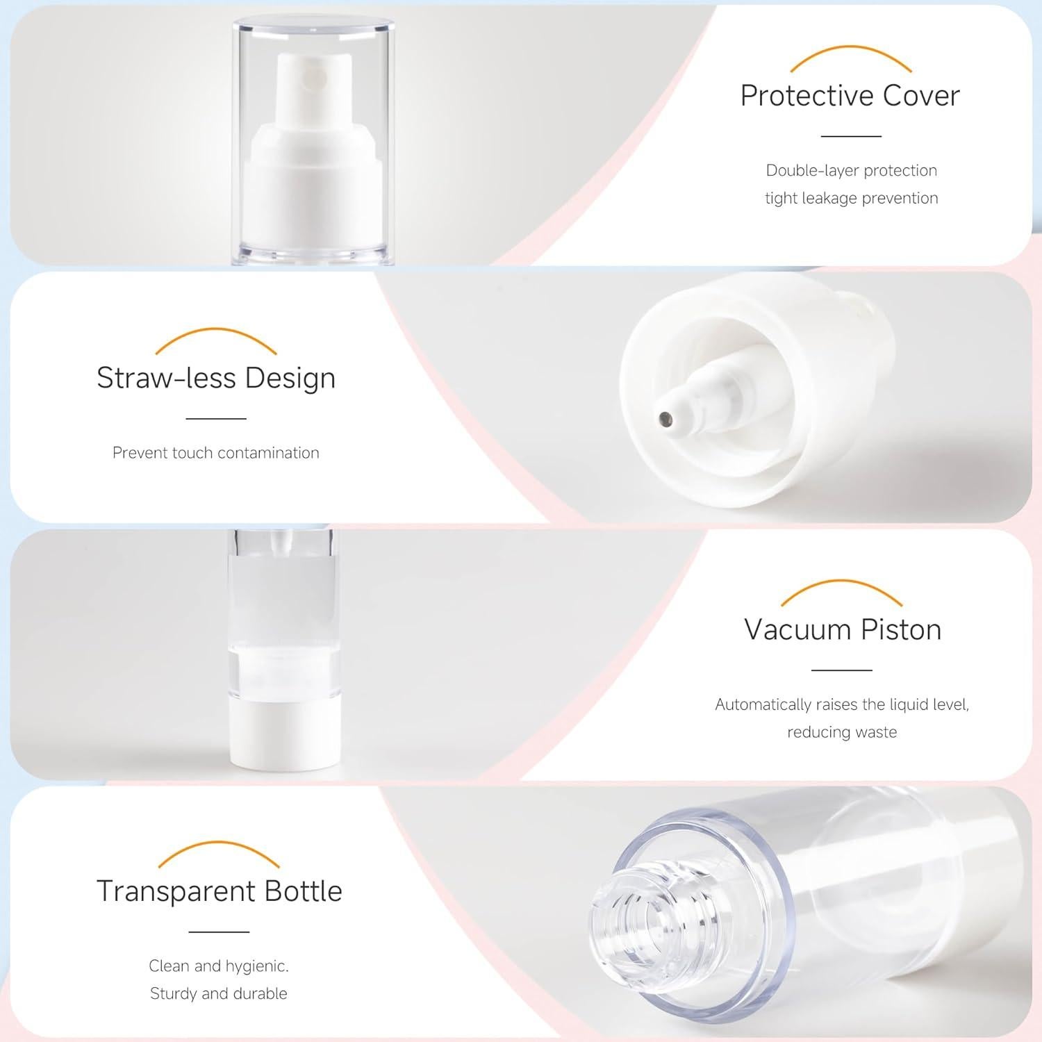 Botellas de Spray Sin Aire GIVITASOT 80ml Paquete de 3