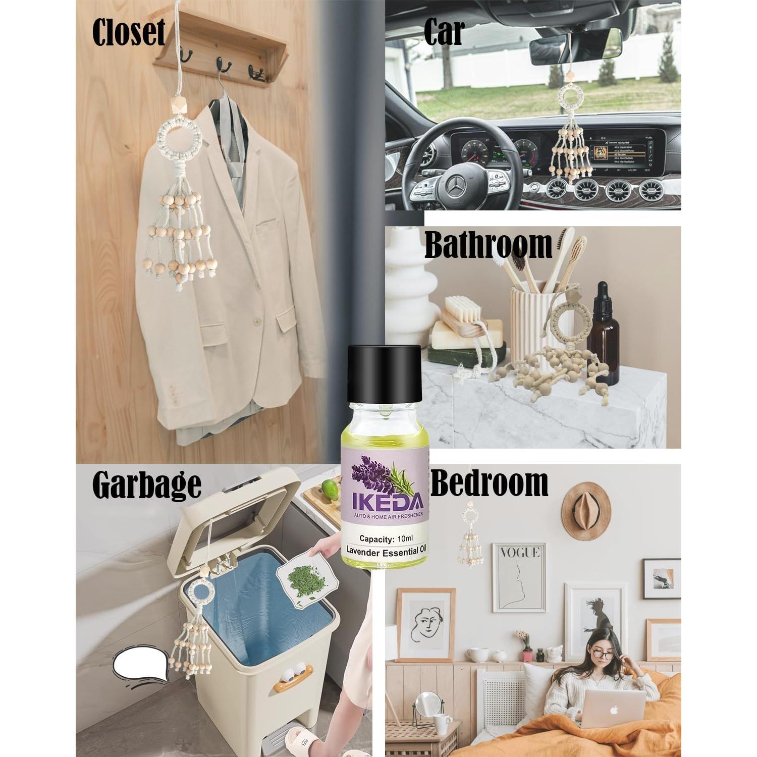 Ambientador para coche Ikeda, aroma a lavanda, 10ml