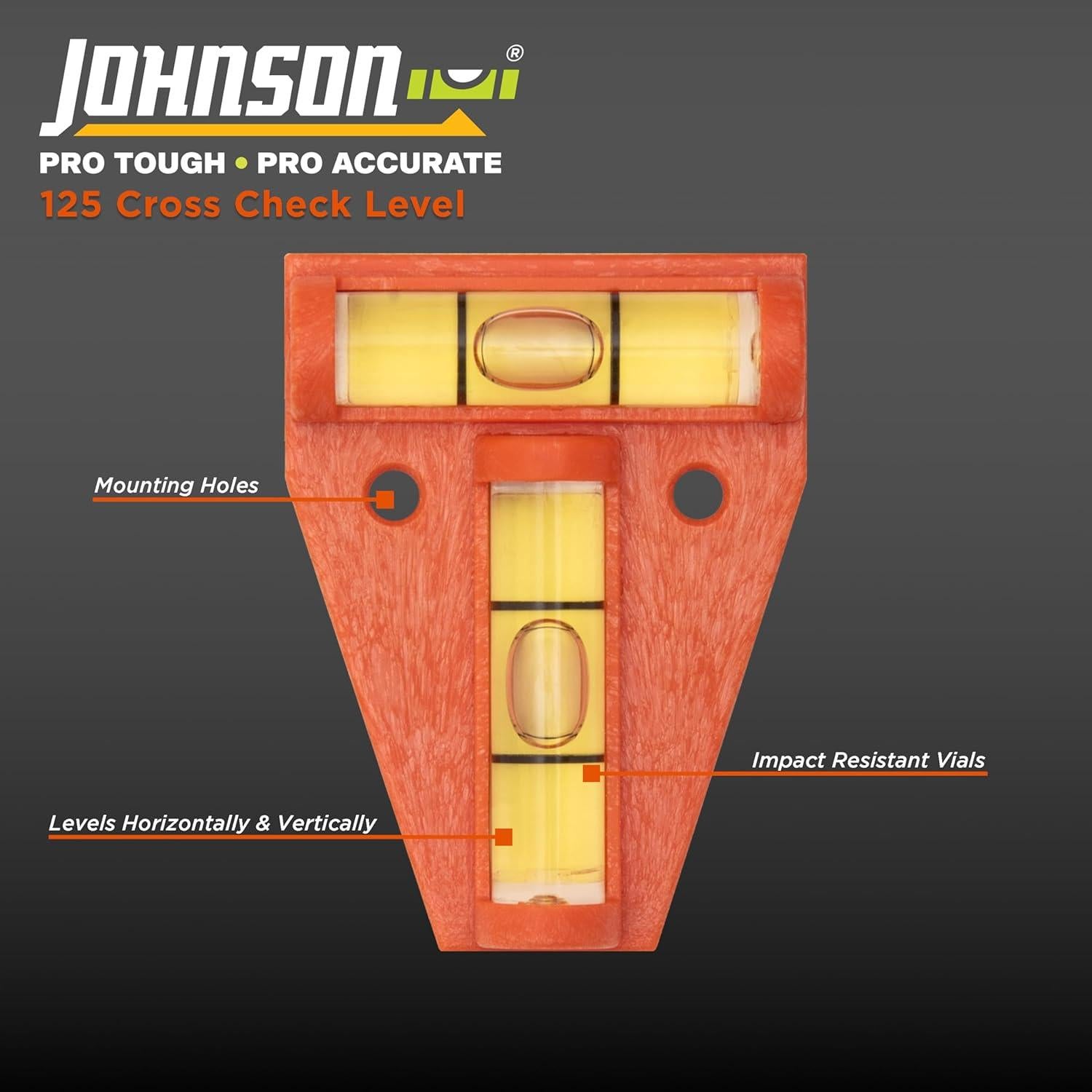 Nivel de Comprobación Cruzada Johnson 125 Naranja 11g