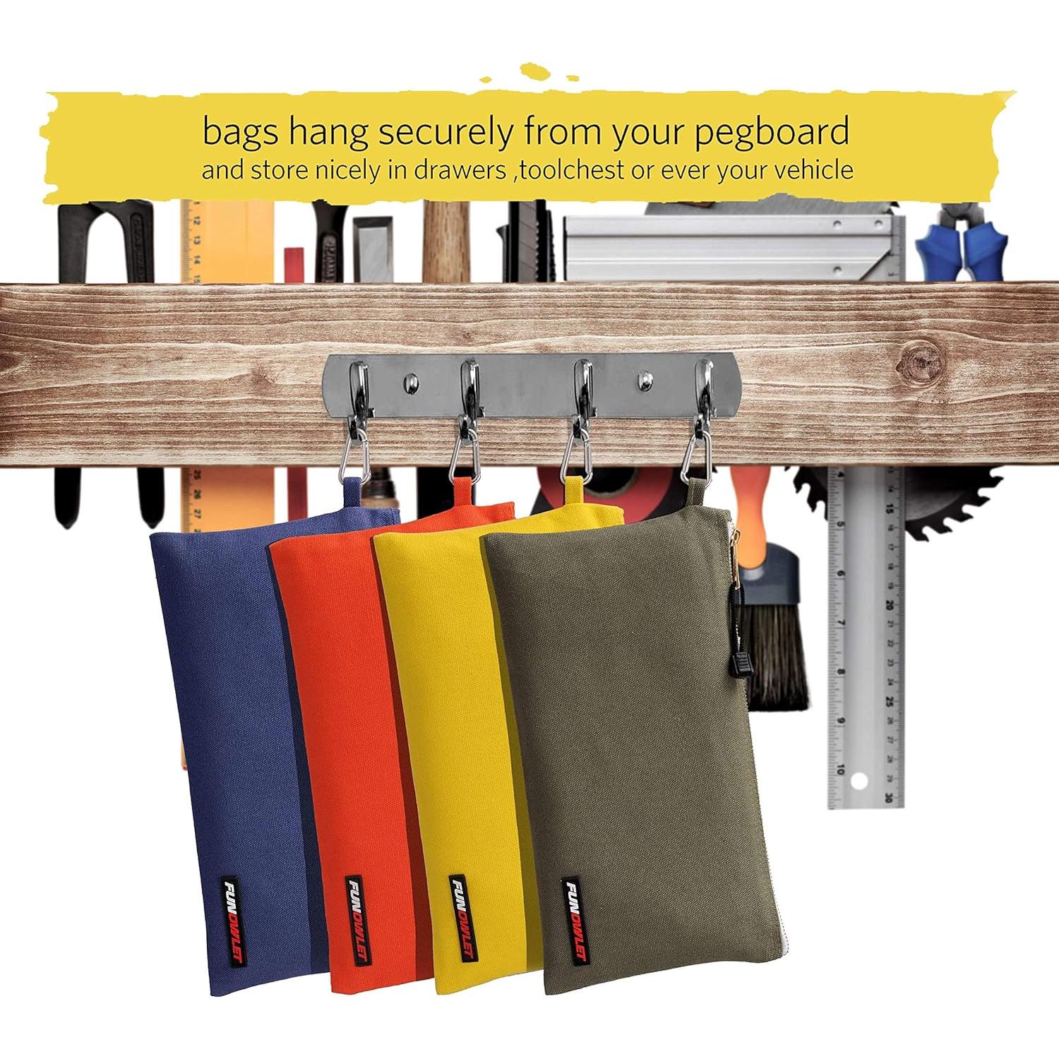 Bolsa de Herramientas de Lona FunOwlet - Paquete de 4 Colores