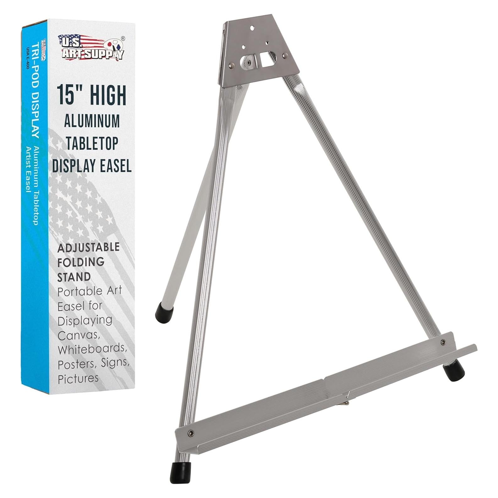 Caballete de Mesa Plegable Aluminio Suministro de Arte 38 cm