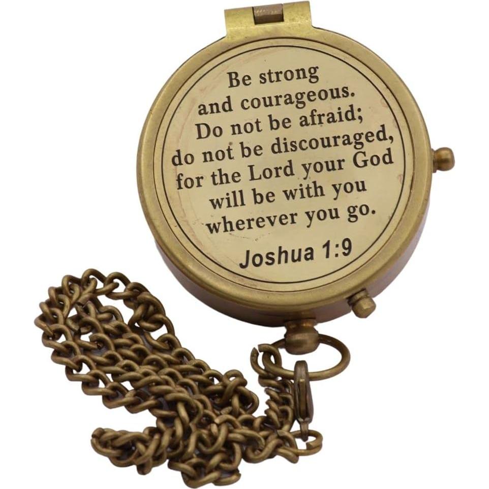 Brújula de Latón Sólido con Funda de Cuero - ROORKEE