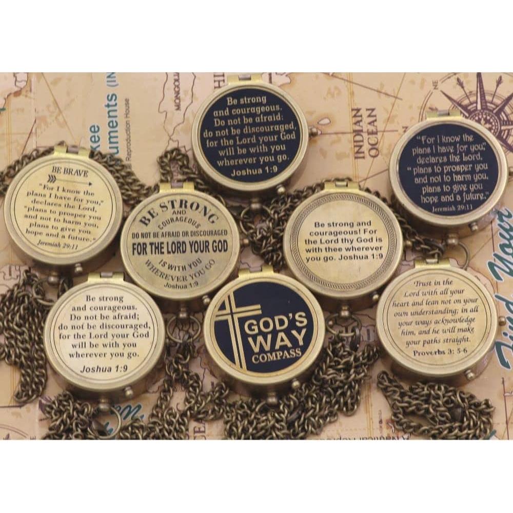 Brújula de Latón Sólido con Funda de Cuero - ROORKEE