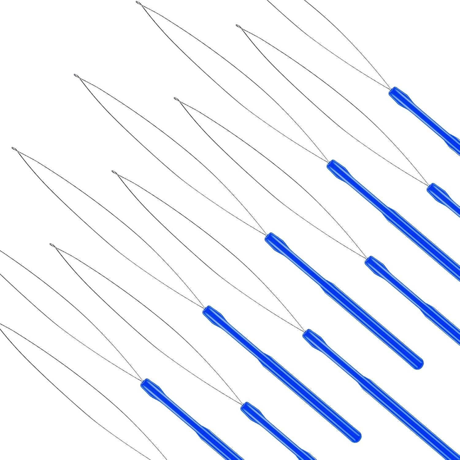 Kit de 10 Herramientas de Aguja para Extensiones de Cabello Zonon