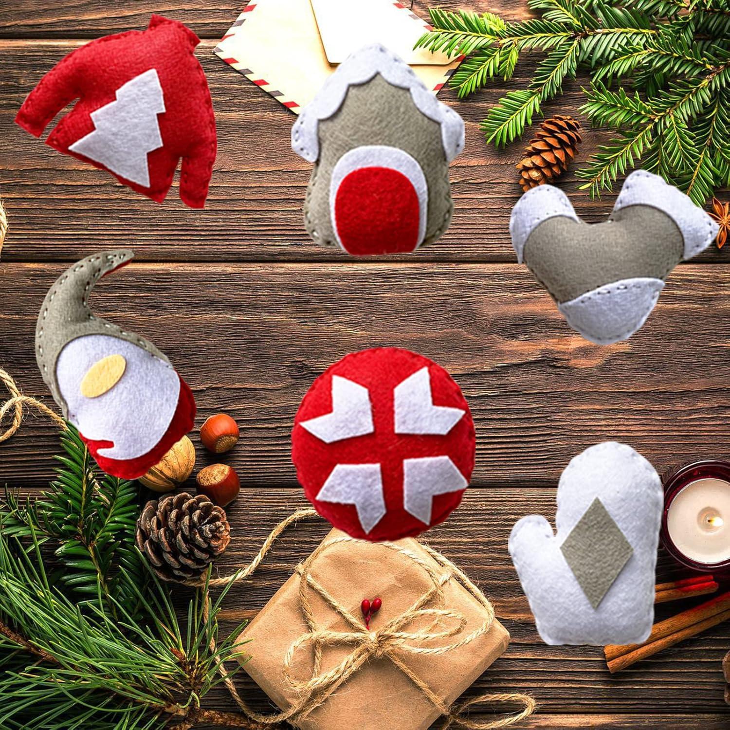 MOVEBO Kit de Manualidades Navideñas para Niños - 6 Adornos DIY