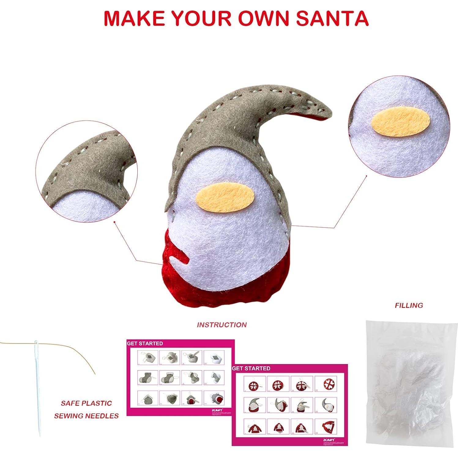 MOVEBO Kit de Manualidades Navideñas para Niños - 6 Adornos DIY