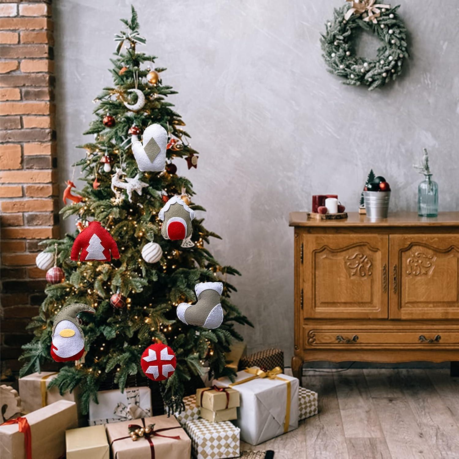 MOVEBO Kit de Manualidades Navideñas para Niños - 6 Adornos DIY