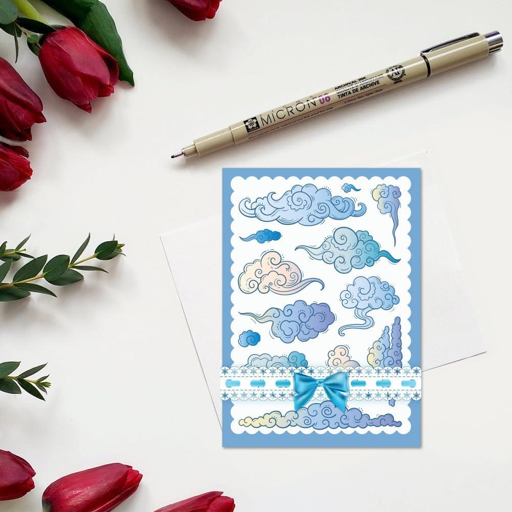 Sello de Silicona Transparente CHGCRAFT Nubes 16x11 cm