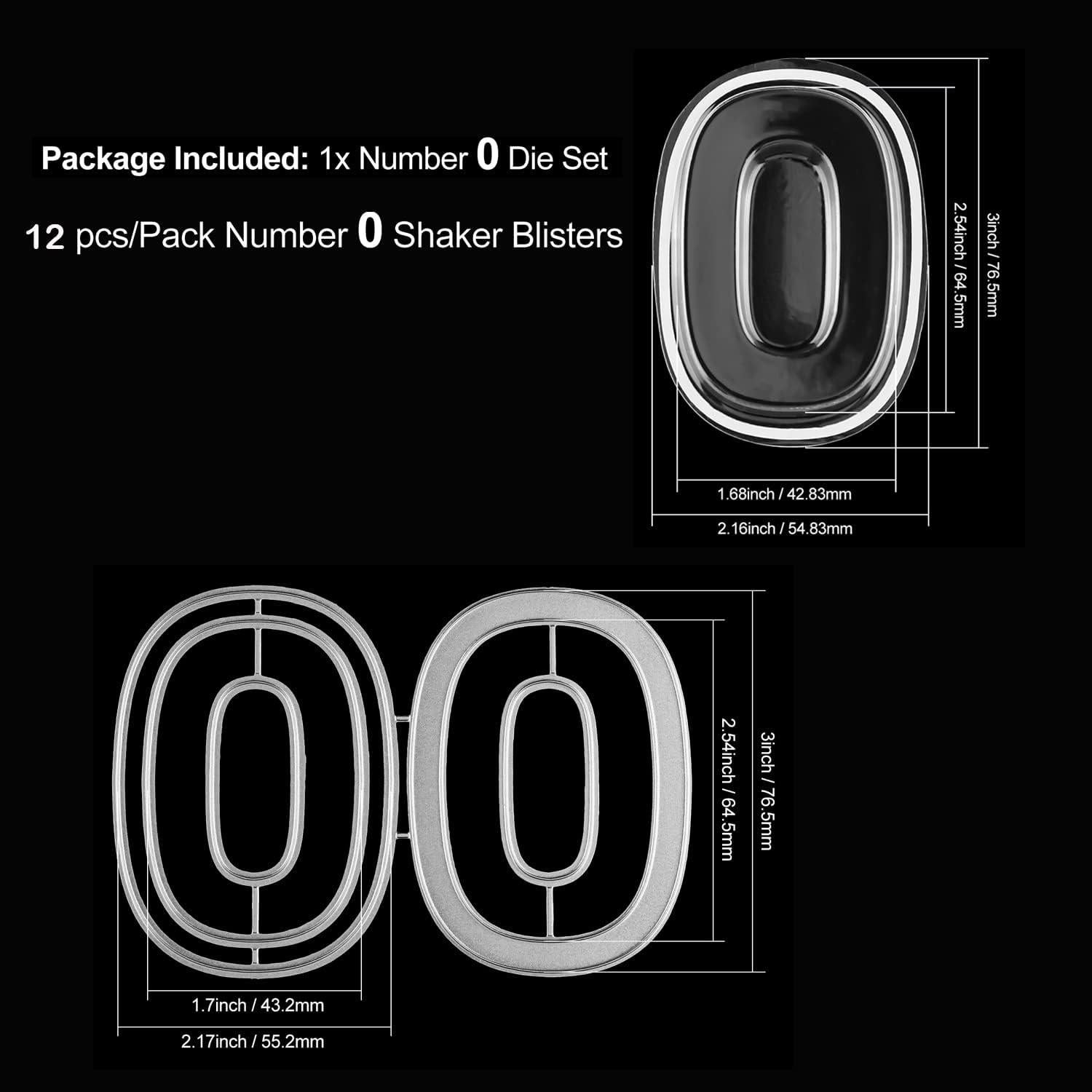 BAOFALI 13 Piezas Cubiertas Shaker 3D para Tarjetas DIY