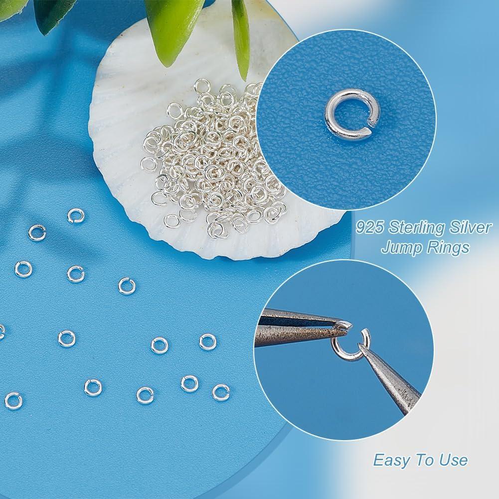 Anillas de Salto Abiertas PH PandaHall 200pcs Plata 925 2.5mm