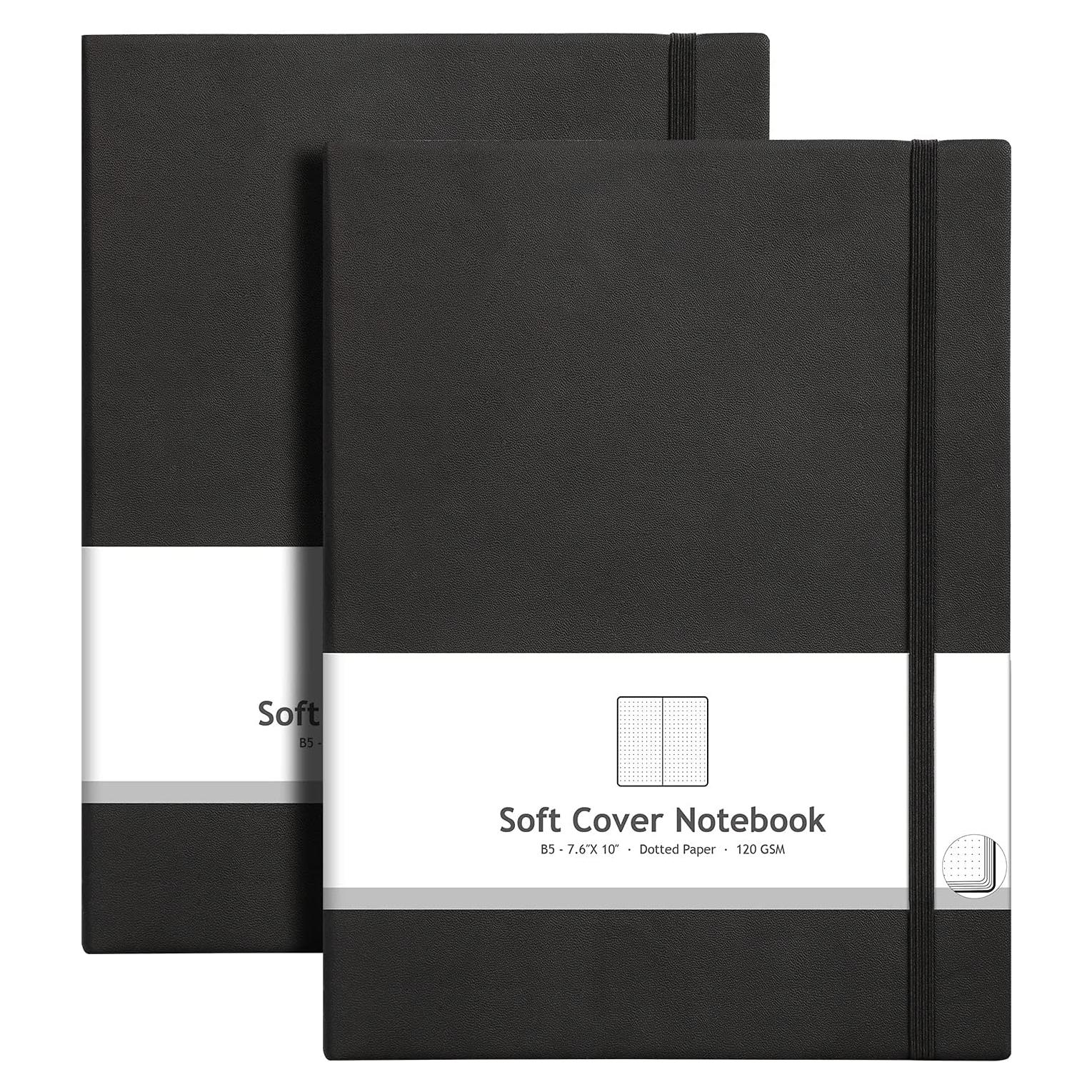 Cuaderno de Puntos AHGXG B5 2 Pack - Papel 120gsm Negro