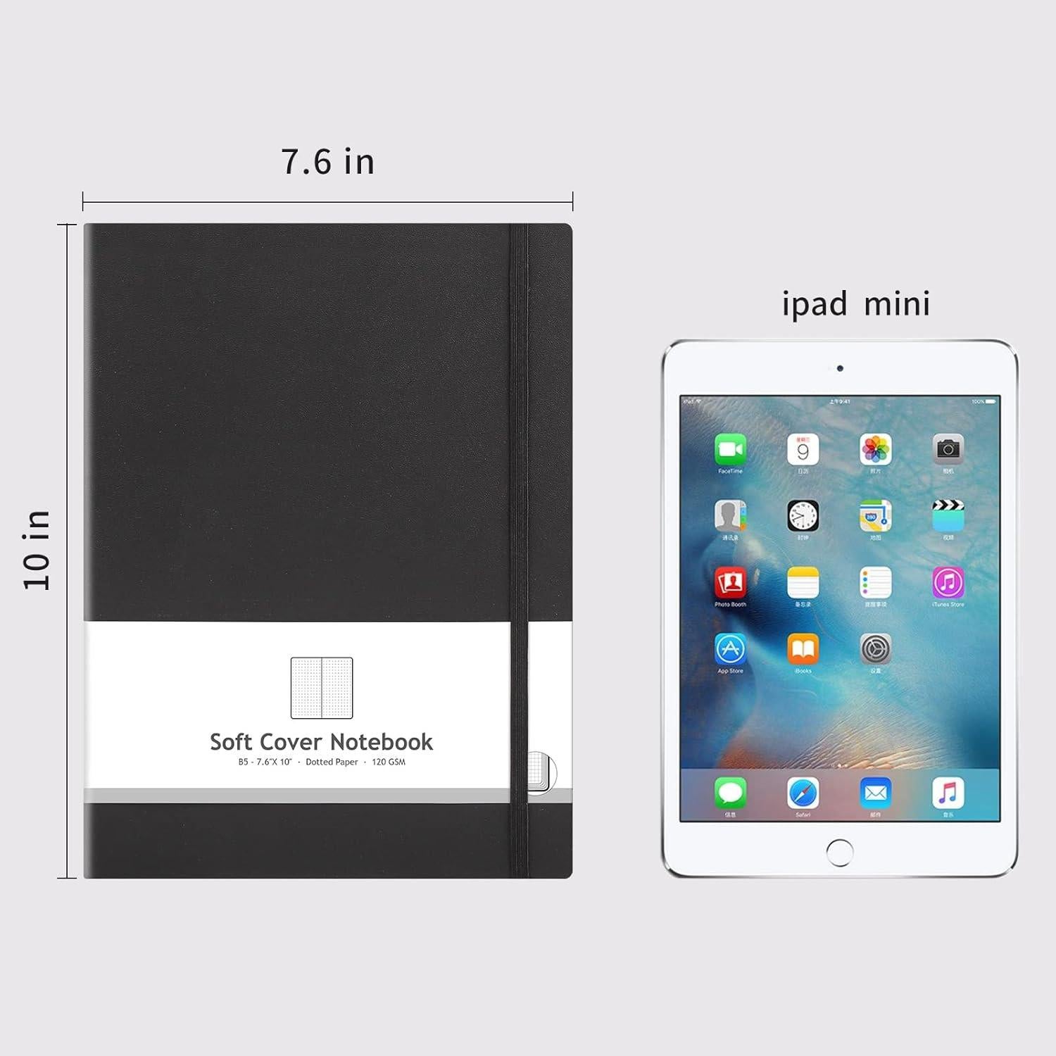 Cuaderno de Puntos AHGXG B5 2 Pack - Papel 120gsm Negro