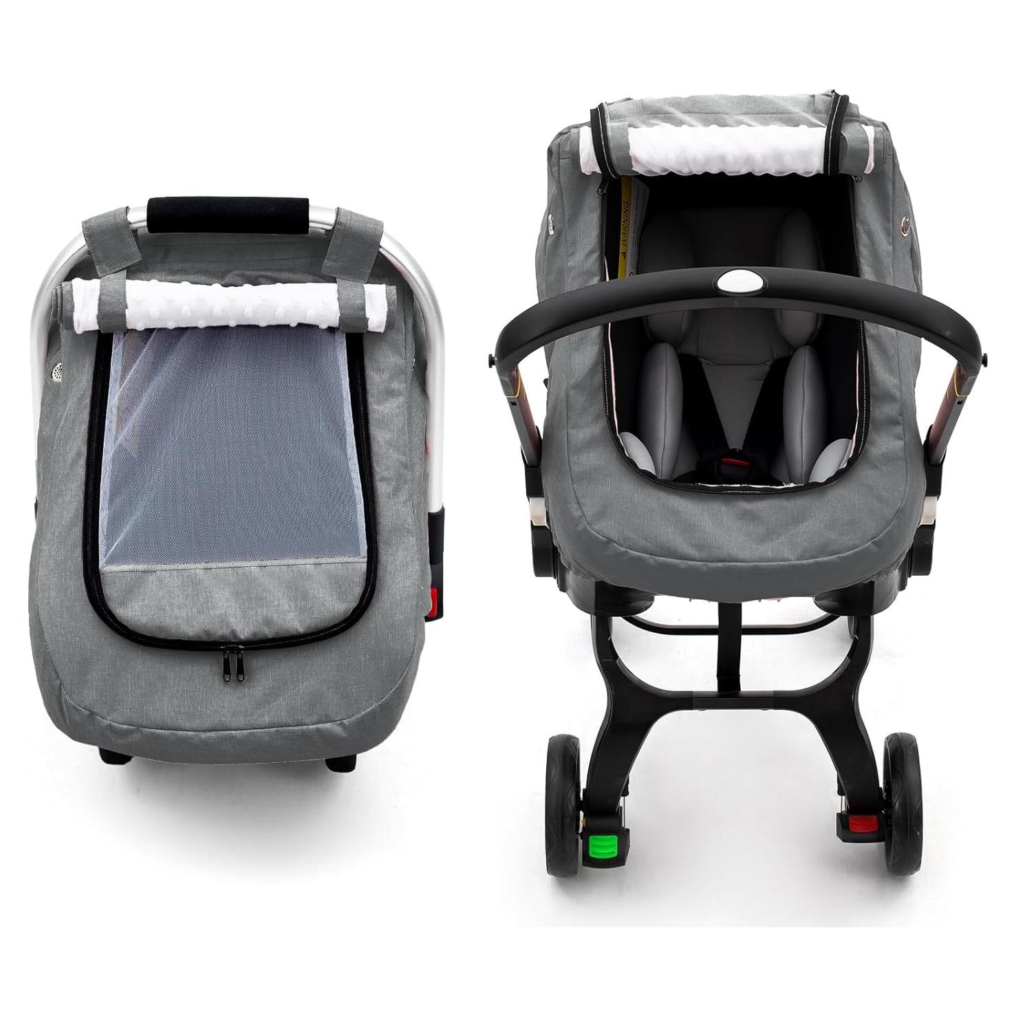 Cubierta de Asiento de Coche Impermeable para Bebés Gris - Universal