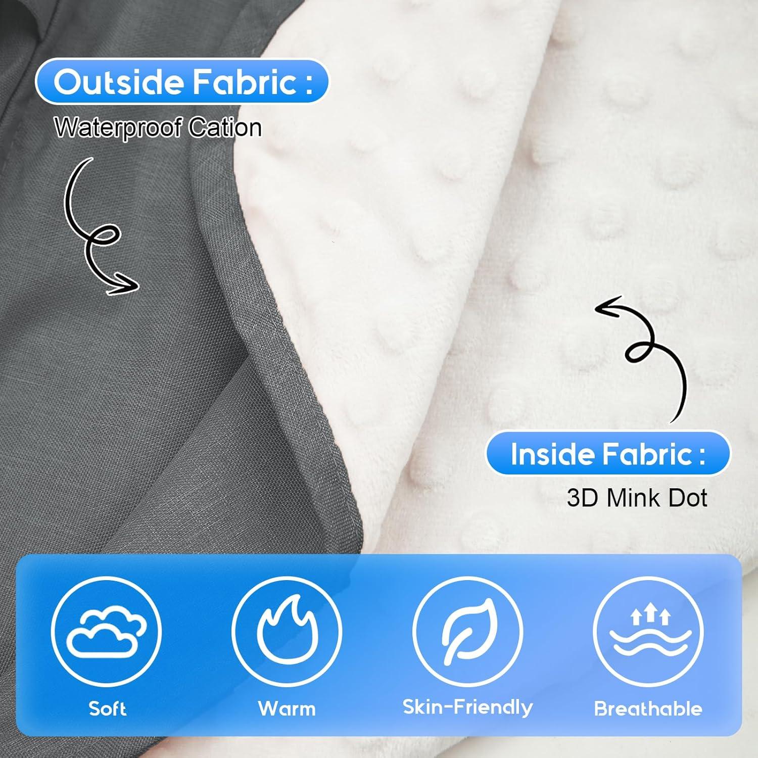 Cubierta de Asiento de Coche Impermeable para Bebés Gris - Universal