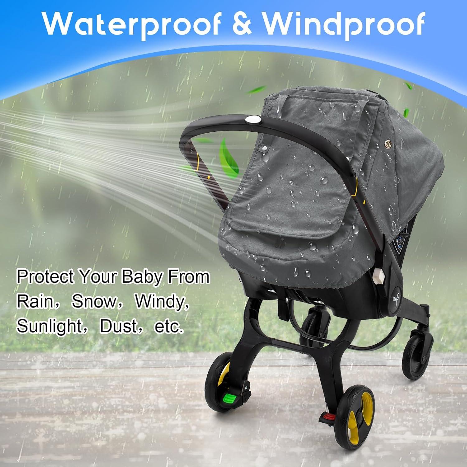 Cubierta de Asiento de Coche Impermeable para Bebés Gris - Universal