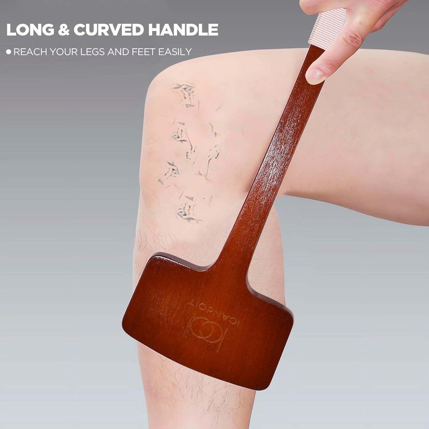 Set de Exfoliación ICANdOIT con Cepillo de Espalda y Guante Facial