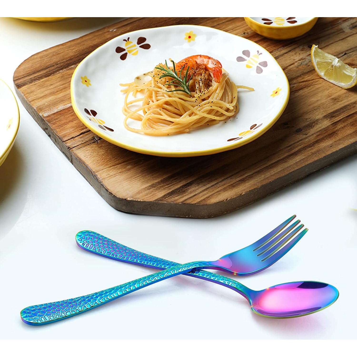 Set de Cubiertos para Niños LIANYU 10 Piezas Acero Inoxidable