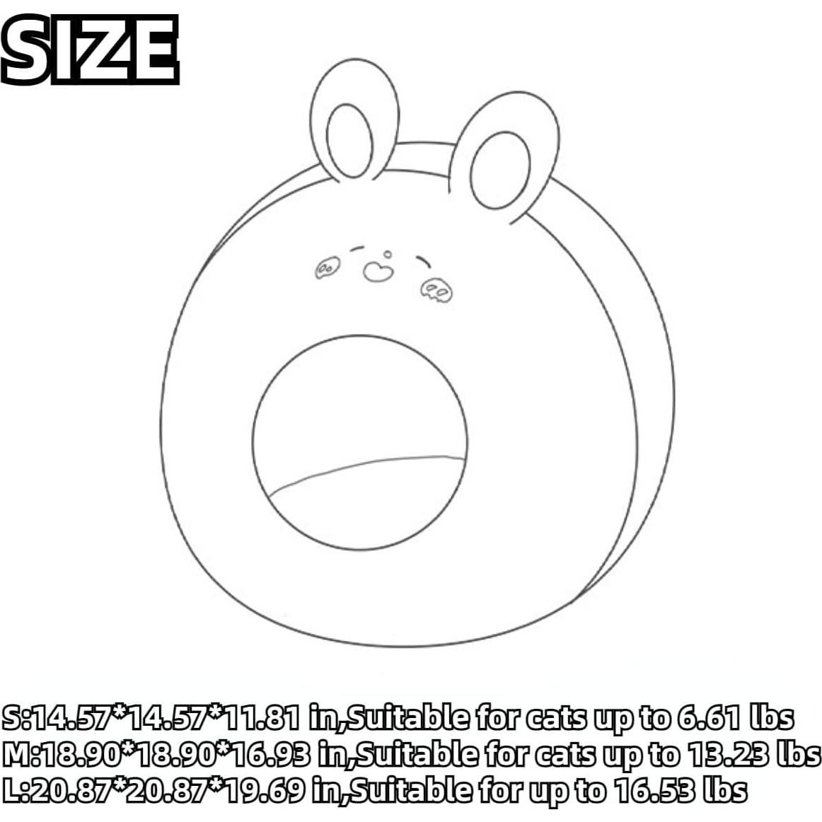 Cama para Mascotas CXYYXF Pequeña Alpacas 37x37x30 cm