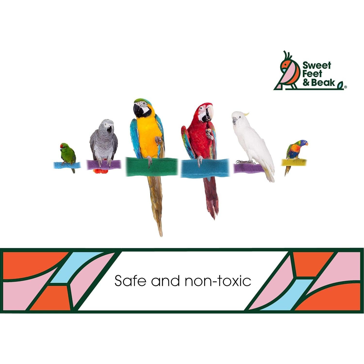 Percha de Seguridad para Aves Sweet Feet X-Pequeña 11.43 cm