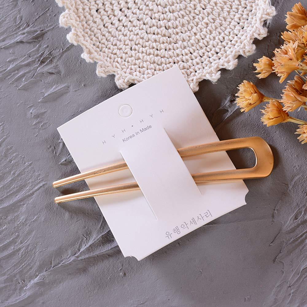 Horquillas de Cabello U-Shape Benefree 2 Pack Dorado