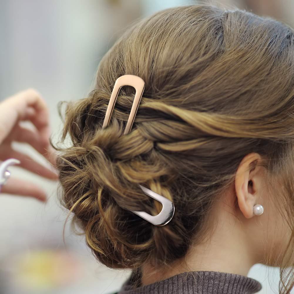 Horquillas de Cabello U-Shape Benefree 2 Pack Dorado