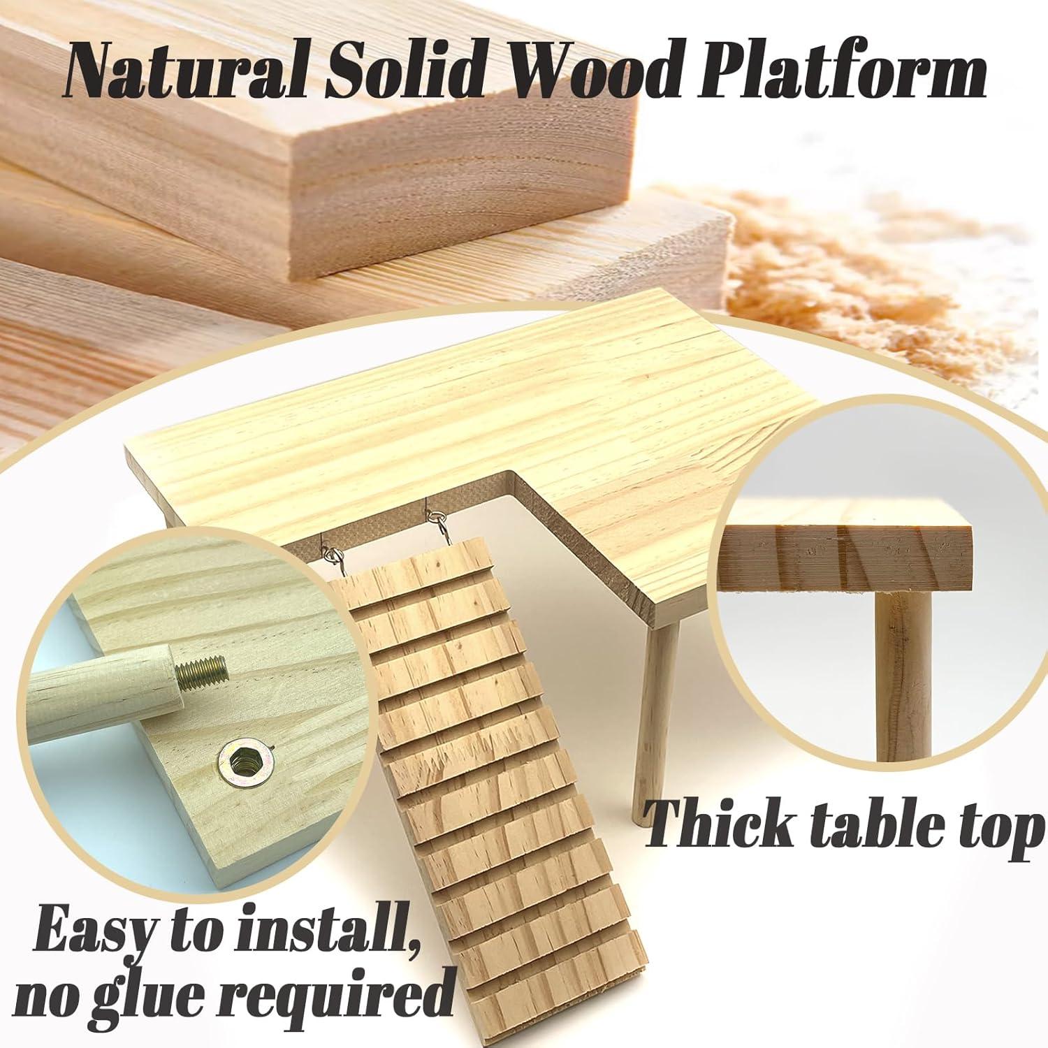 Plataforma para Hámster Niwaes con Rampa y Puente - 28x17cm