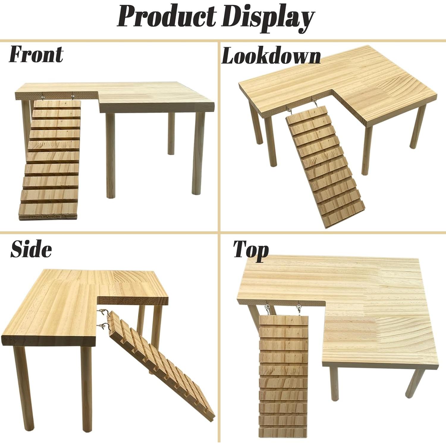 Plataforma para Hámster Niwaes con Rampa y Puente - 28x17cm