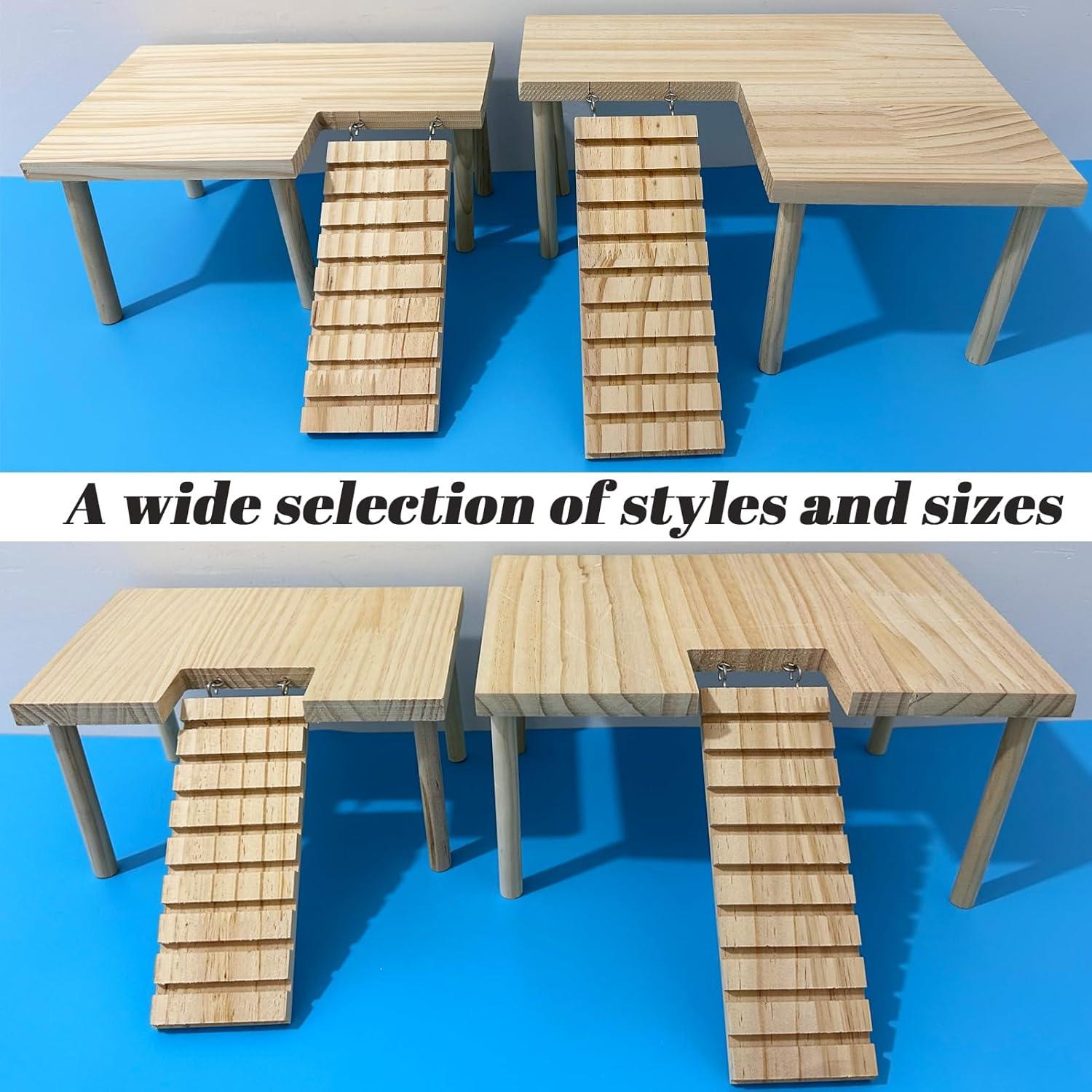 Plataforma para Hámster Niwaes con Rampa y Puente - 28x17cm