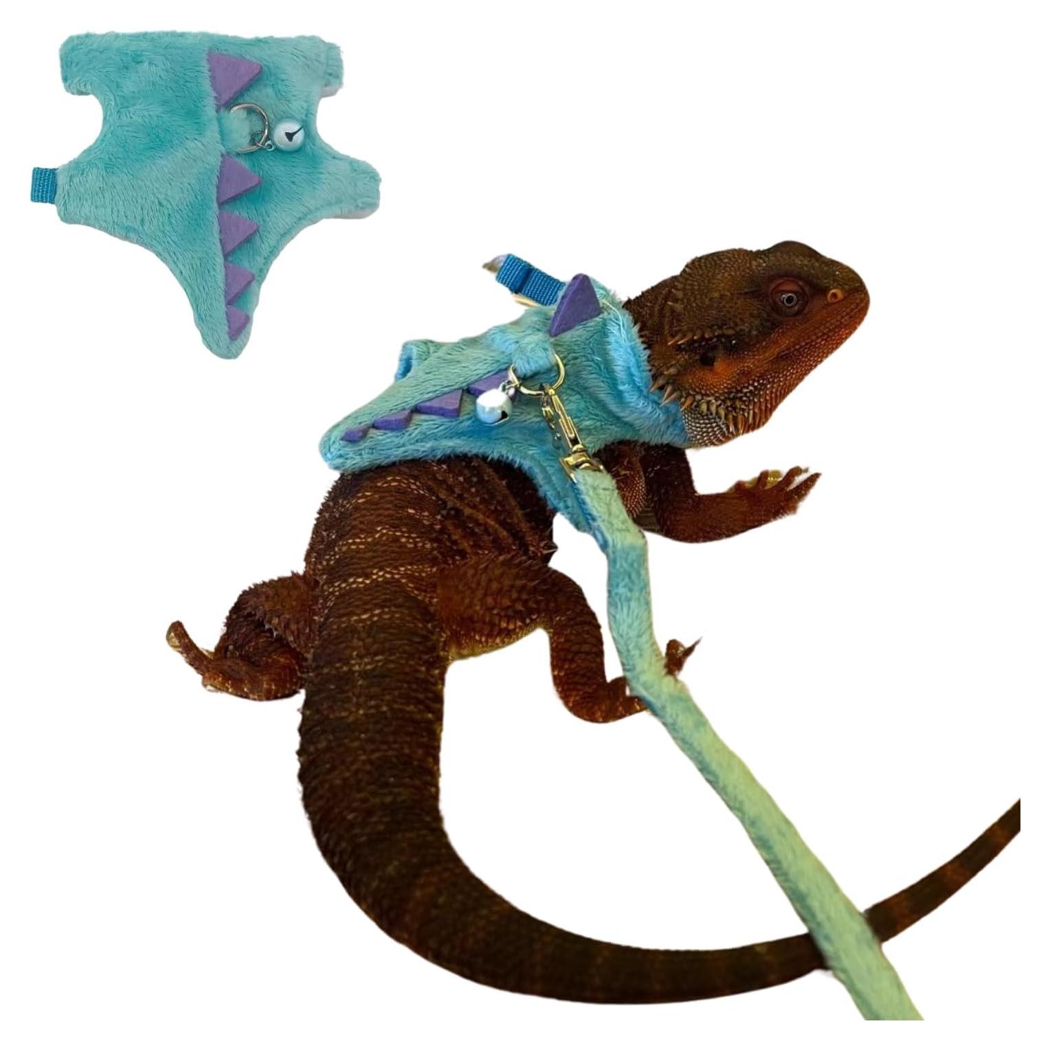 Conjunto Arnés y Correa SEZDEKI para Dragón Barbudo Azul