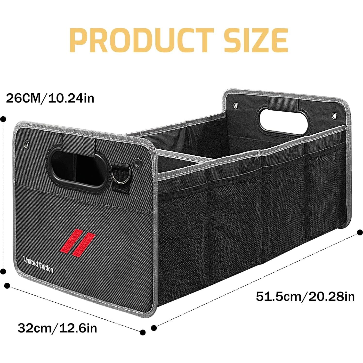 Organizador de Maletero de Coche Qianjiang Plegable 2 Compartimentos