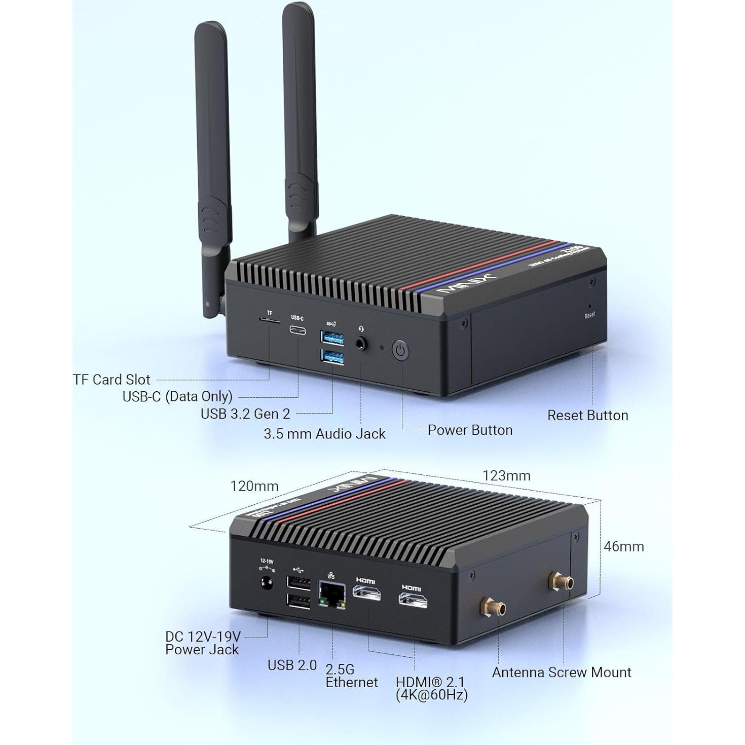 Mini PC MINIX NEO Z100-0dB 16GB/512GB 4K Sin Ventilador