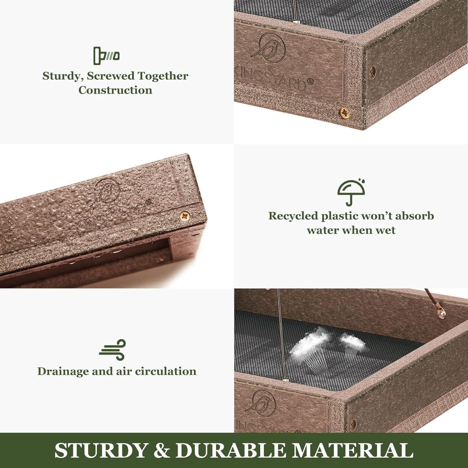 Bandeja Comedero para Aves Kingsyard 2 Pack Colgante 1.59 kg