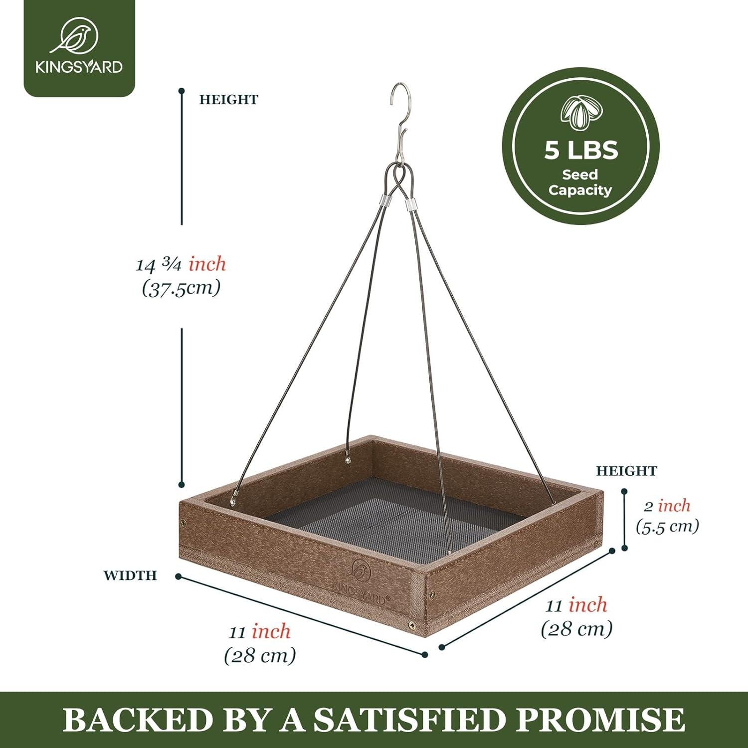 Bandeja Comedero para Aves Kingsyard 2 Pack Colgante 1.59 kg
