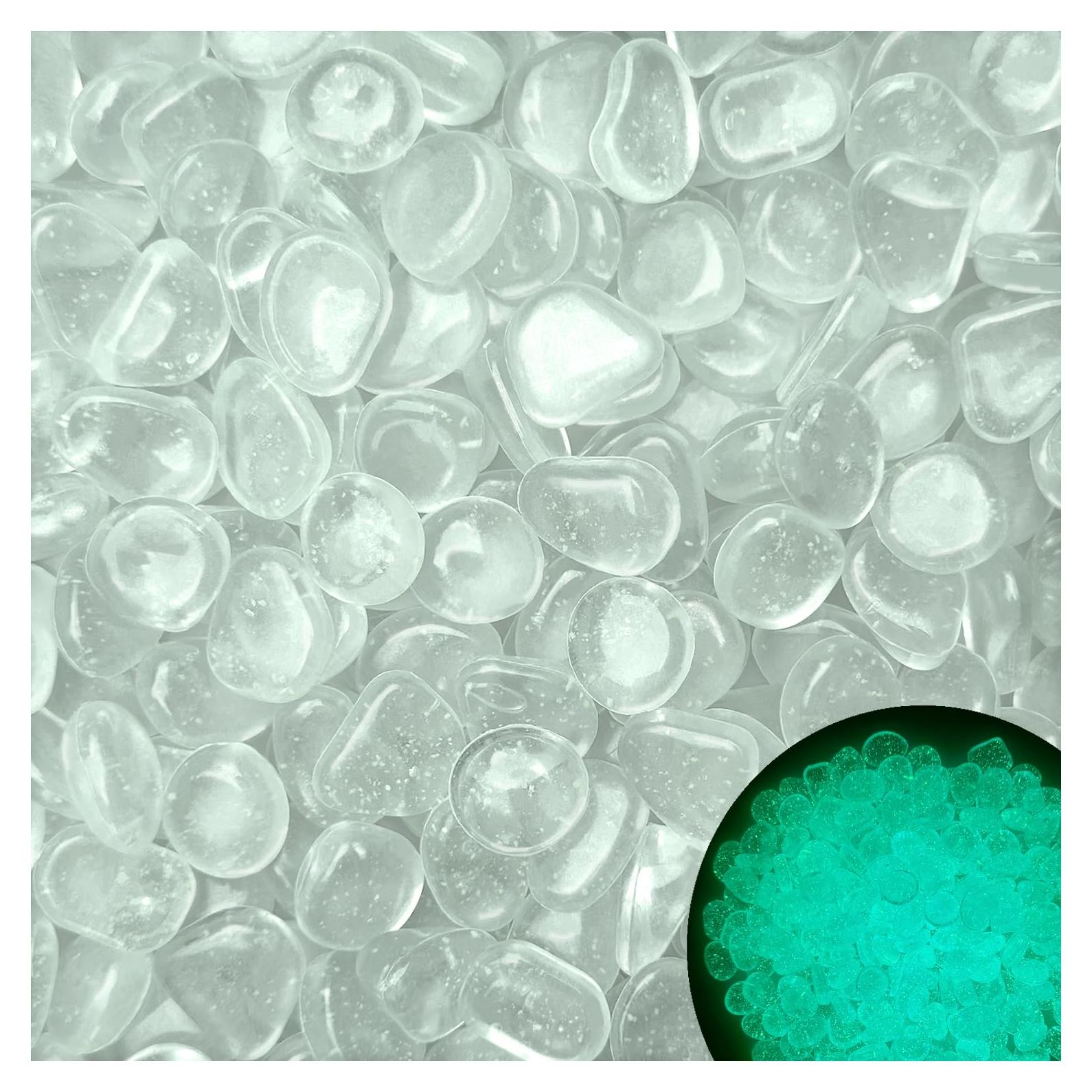 Piedras Brillantes Ajuwaa 200 pcs Luminiscentes Jardín 2-3 cm