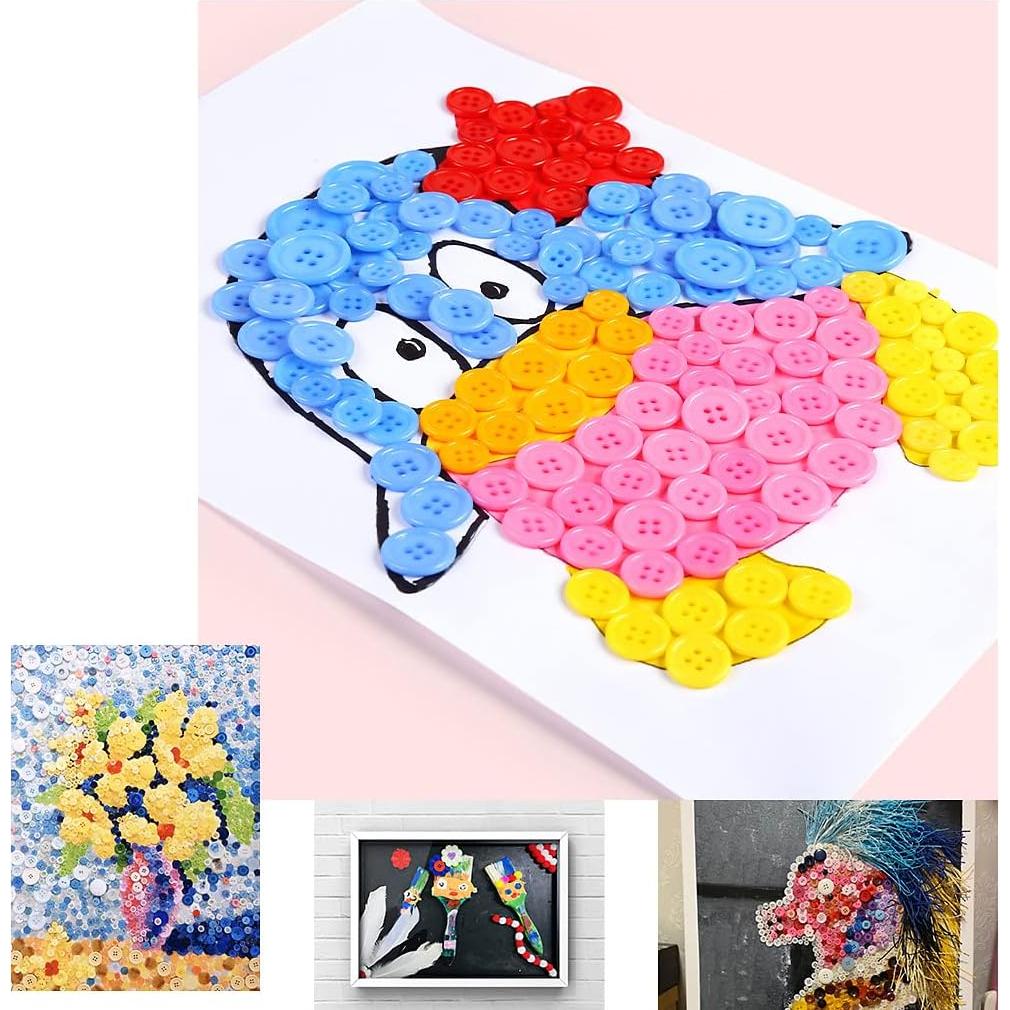 330 Botones de Resina Beige Jepeux para Manualidades DIY