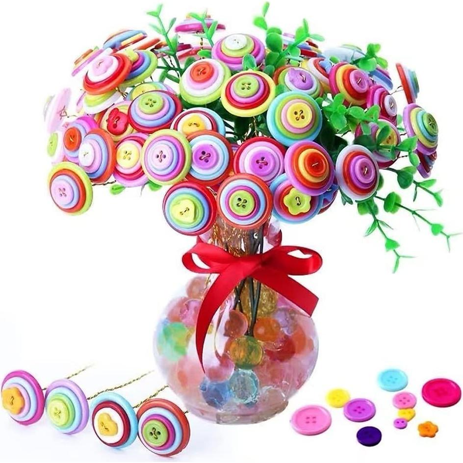 330 Botones de Resina Beige Jepeux para Manualidades DIY