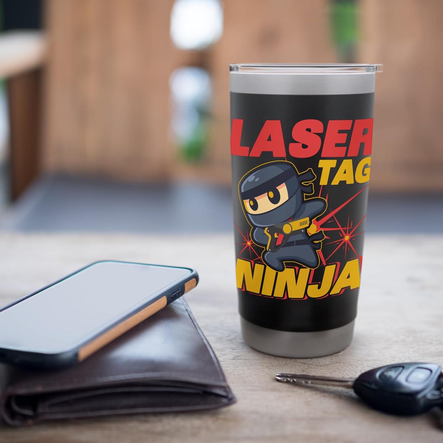 Taza Aislada de Acero Inoxidable 20 oz Lazer Tag Ninja