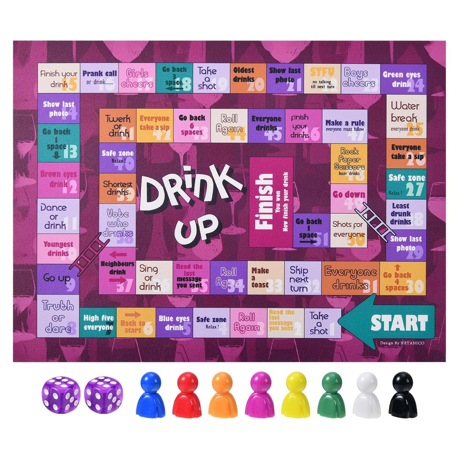 Juego de Bebida de Mesa de Cuero Oficina Netanico 2-8 Jugadores