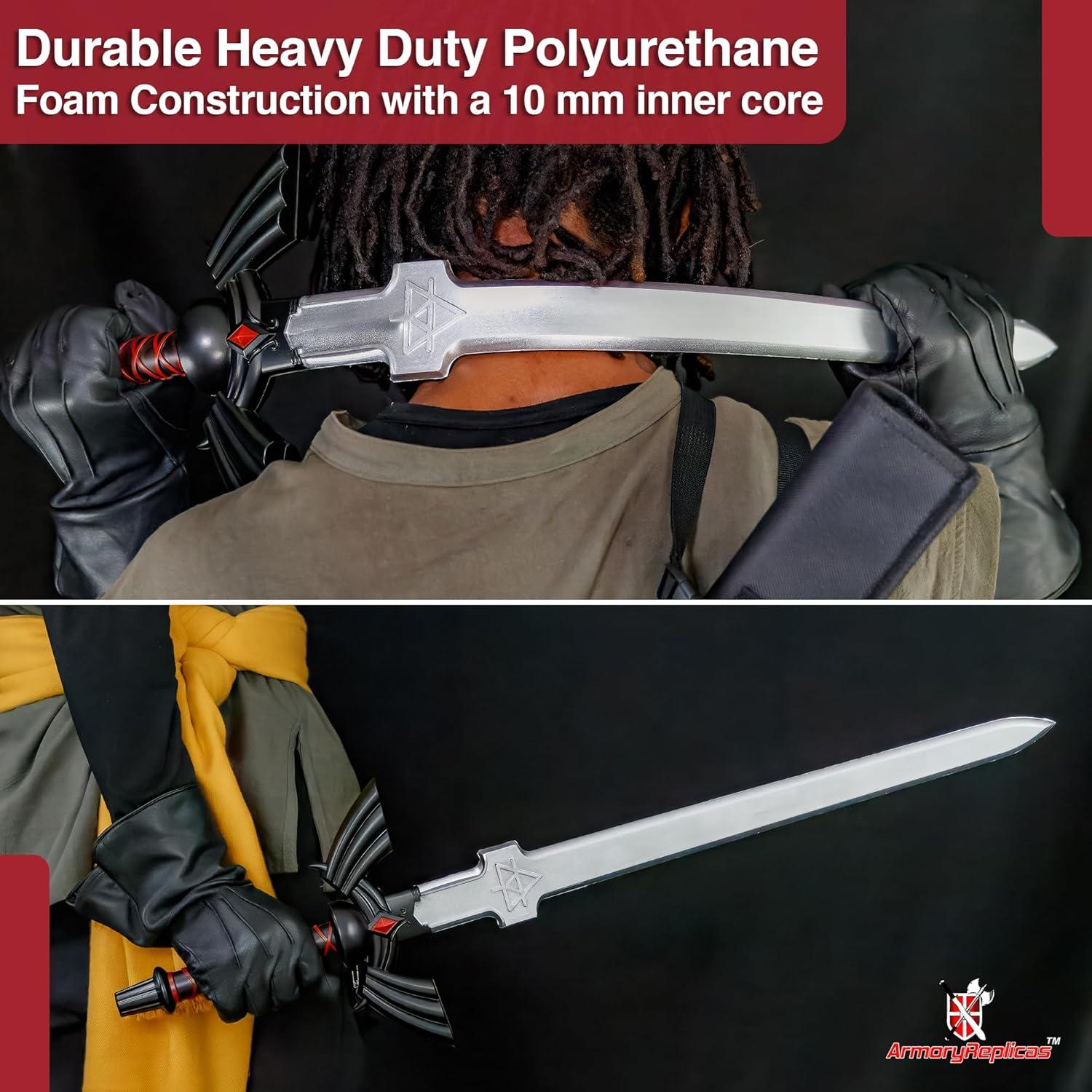 Espada de Espuma Réplicas de Armory 80 cm para LARP y Cosplay